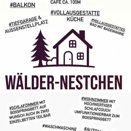 Waeldernestchen - Zentral - Pur - Tiefgarage - Balkon - Modernes 2 伦茨基希